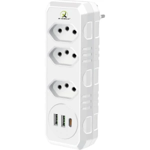 Adaptador Para Tomada Multifuncional 2p+t 10a Bivolt
