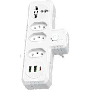 Adaptador Para Tomada Multifuncional 2p+t 10a Bivolt