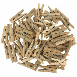 Artesanato Miniatura Pregador Cru 2,5cm