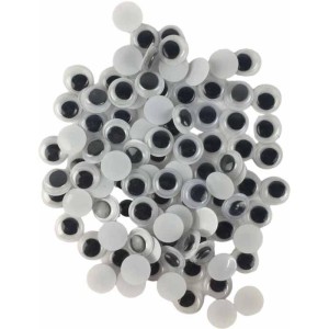 Artesanato Olho Movel 10mm Preto