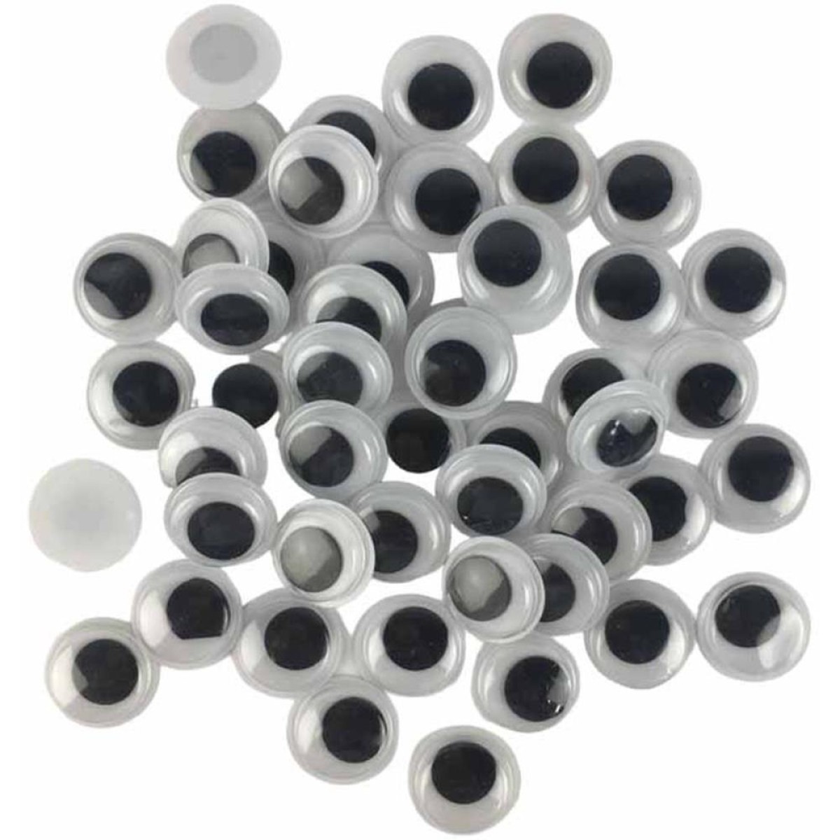 Artesanato Olho Movel 15mm Preto