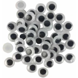 Artesanato Olho Movel 15mm Preto