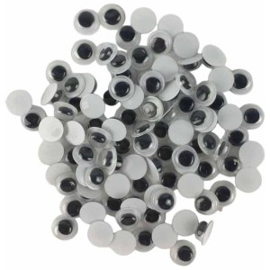 Artesanato Olho Movel 8mm Preto