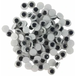 Artesanato Olho Movel 8mm Preto
