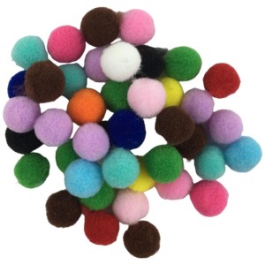 Aviamento Pompom Multicolor.2 10mm C/100unid.