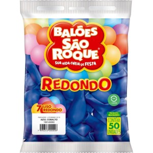 Balao 7 Liso Redondo Azul Cobalto-129443-40415