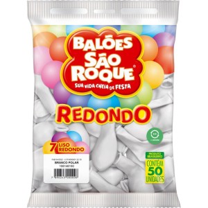 Balao 7 Liso Redondo Branco Polar-129438-34008