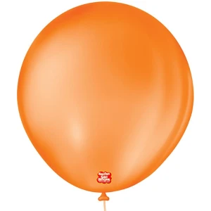 Balao 7 Liso Redondo Laranja Mandarim
