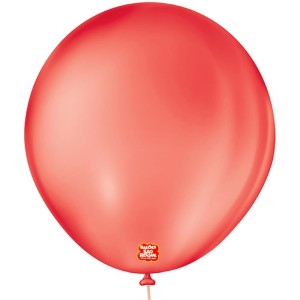 Balao 7 Liso Redondo Vermelho Quente
