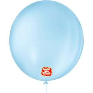 Balao 9 Liso Redondo Azul Baby