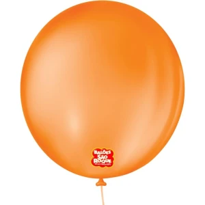 Balao 9 Liso Redondo Laranja Mandarim
