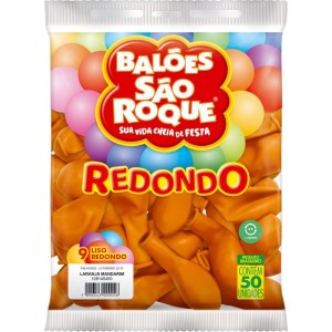 Balao 9 Liso Redondo Laranja Mandarim-129463-86710
