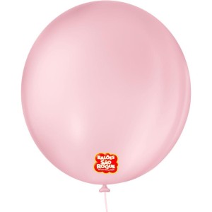 Balao 9 Liso Redondo Rosa Baby