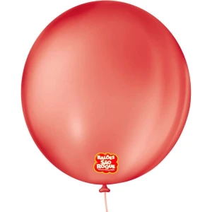 Balao 9 Liso Redondo Vermelho Quente
