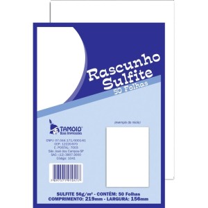 Bloco Para Rascunho Sulfite 1/18 50fls