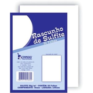 Bloco Para Rascunho Sulfite 1/72 50fls