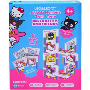 Jogo Da Memoria Hello Kitty 2x1 Torre 40 Pecas-129730-59117