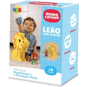 Brinquedo Educativo Leao Com Blocos-129804-38168