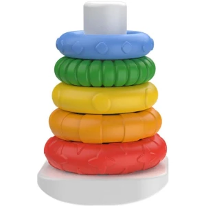 Brinquedo Para Bebe Piramide De Argolas