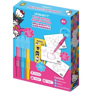 Brinquedo Para Colorir Hello Kitty Kit Pintura Assopra E Pinta