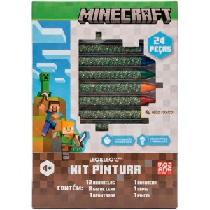 Brinquedo Para Colorir Minecraft Kit Pintura Personagens