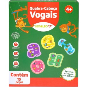 Brinquedo Pedagogico Vogais 15 Pecas-129745-90096