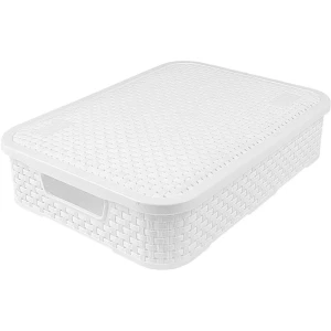 Caixa Plastica Multiuso Ratam C/tampa 7l Branca