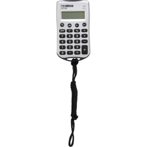 Calculadora De Bolso 8 Digitos Com Cordao Prata/preto