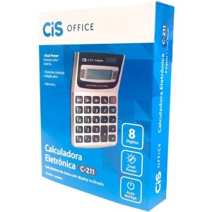 Calculadora De Mesa 8 Dig. Mod C-211 Cinza-128523-64184