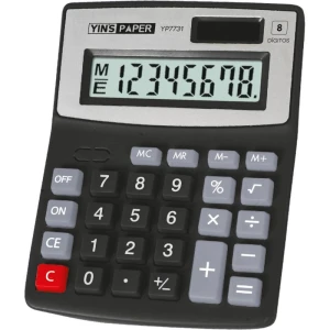 Calculadora De Mesa 8 Digitos Cinza