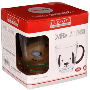 Caneca De Vidro Cachorrinho 365ml-129632-12091