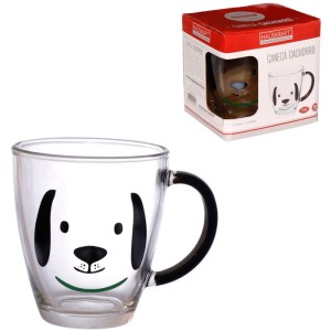 Caneca De Vidro Cachorrinho 365ml