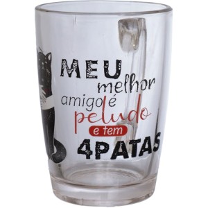 Caneca De Vidro Meu Amigo Gato 320ml-129630-77970