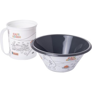 Caneca Decorada Capi Goods Com Bowl P/colorir
