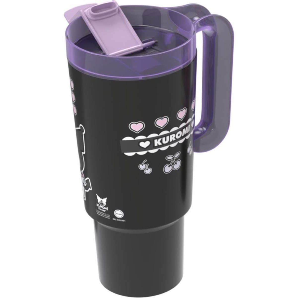 Caneca Decorada Kuromi Tumbler C/canudo 650ml