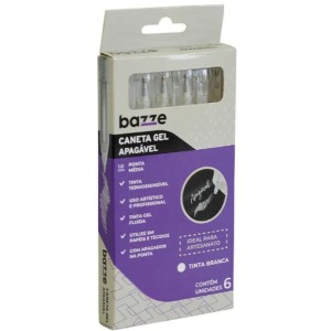 Caneta Gel Bazze Branca Apagavel 1.0mm