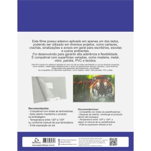 Plastico Para Plastificacao Petfilm Adesivo A4 216x303mm 8-128227-35561