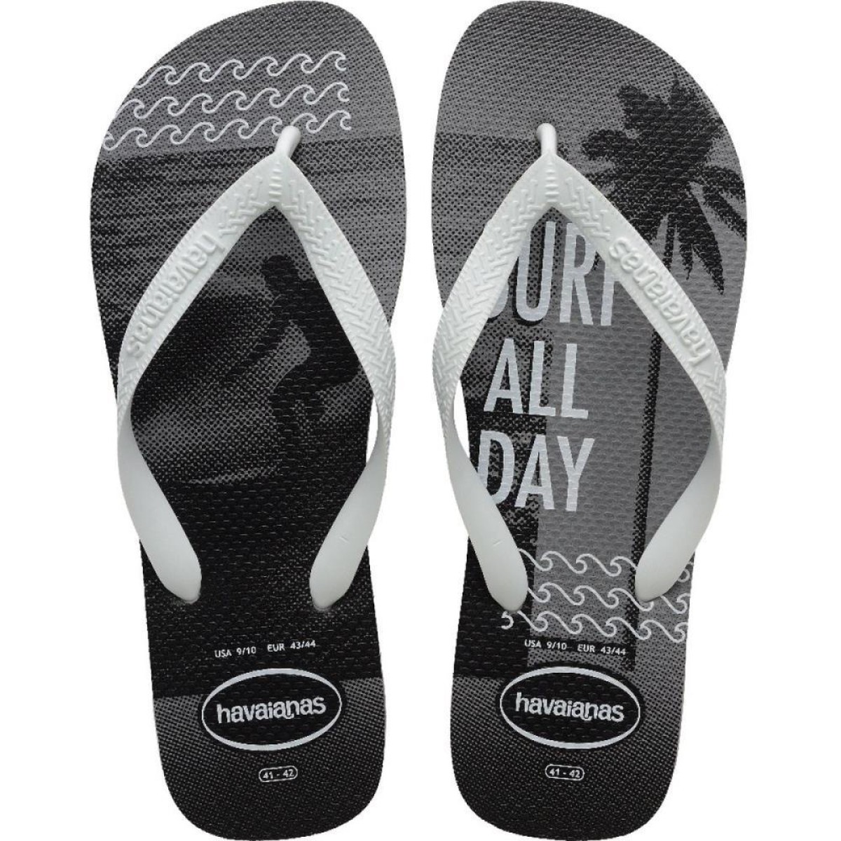 Chinelo Havaianas Masculino Top Athletic 41/2 Cz/pt/branco