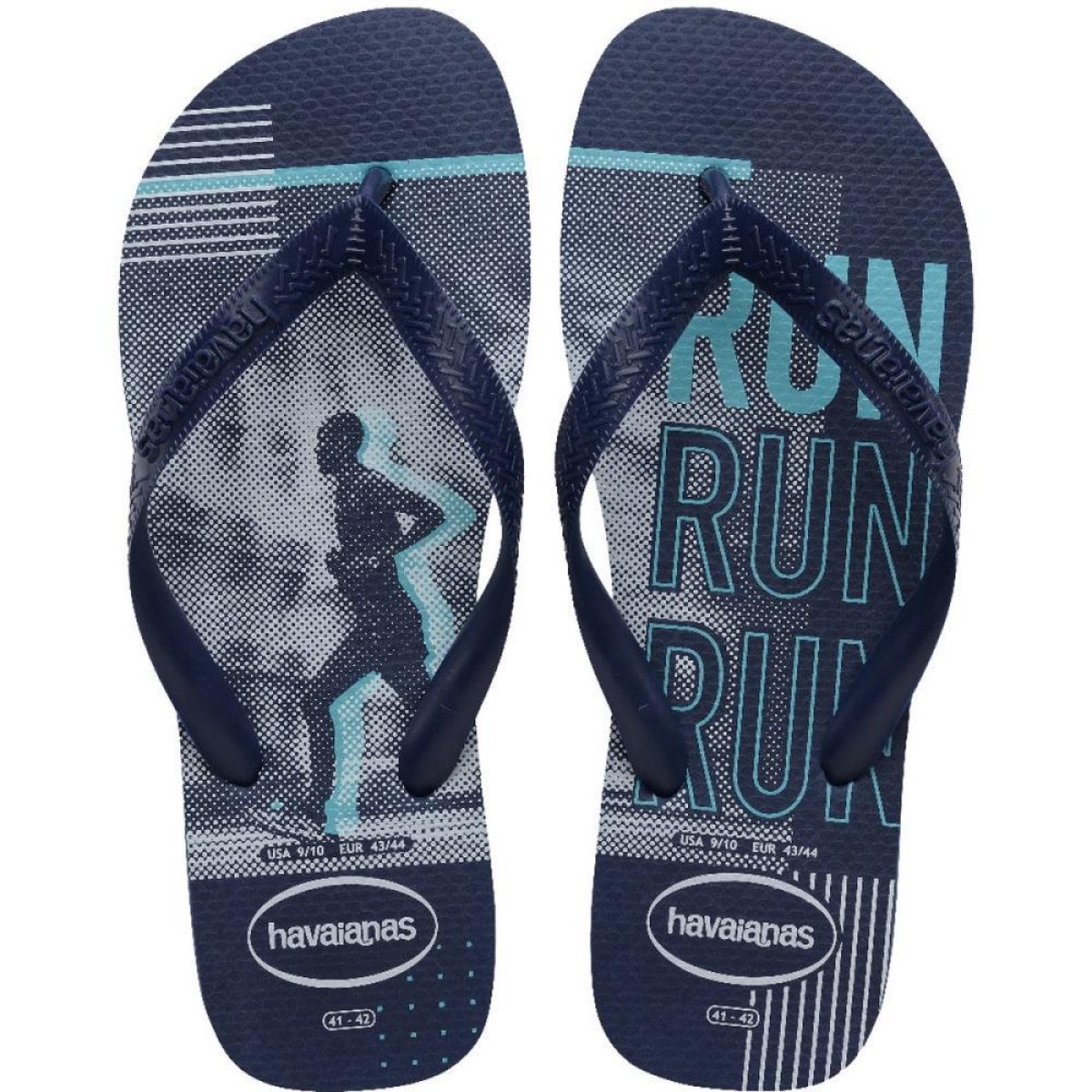 Chinelo Havaianas Masculino Top Athletic 43/4 Marinho/azul Tradicional