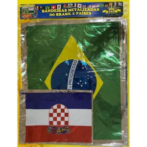 Copa Do Mundo Bandeira Paises 10m. Plastica