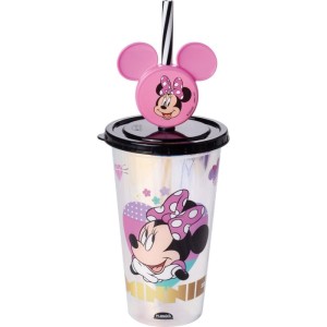 Copo Decorado Minnie Rosa Fruta Cor 500ml-128261-56191