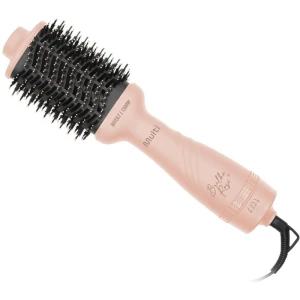 Escova De Cabelo Alisadora Secadora Brilho Rose 1300w Biv