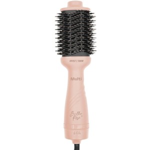 Escova De Cabelo Alisadora Secadora Brilho Rose 1300w Biv-128215-95291