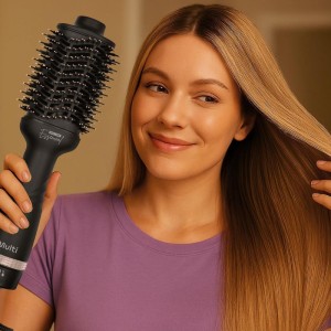 Escova De Cabelo Alisadora Secadora Essencial 1300w Bivol-128214-26646
