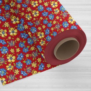 Tnt Estampado 1,40m 40g Chita Vermelho-128281-30856