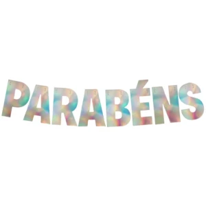 Faixa Decorativa Parabens Furta Cor C/cordao