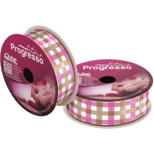 Festa Junina Fita Cetim 22mmx10m. Marrom/rs-129472-71537