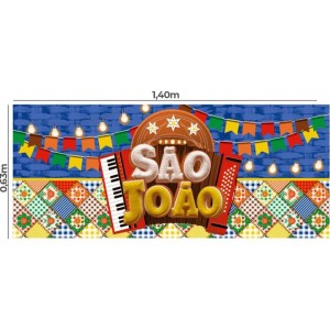 Festa Junina Tnt Sao Joao Painel 1,40x0,63m-128299-77319