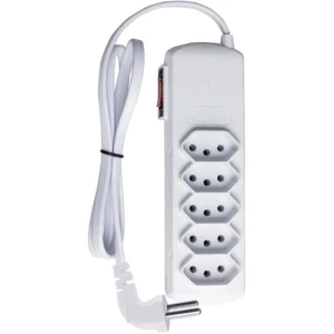Filtro De Linha 5 Tomadas Slim Plug 90° Biv. Br