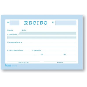 Impresso Recibo Comercial Sem Canhoto 50f-129485-64387